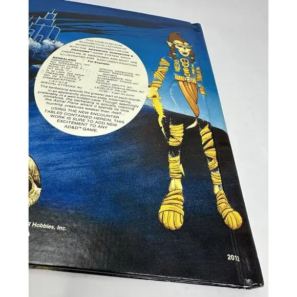 Advanced Dungeons & Dragons Fiend Folio RPG AD&D TSR 1981 #2012